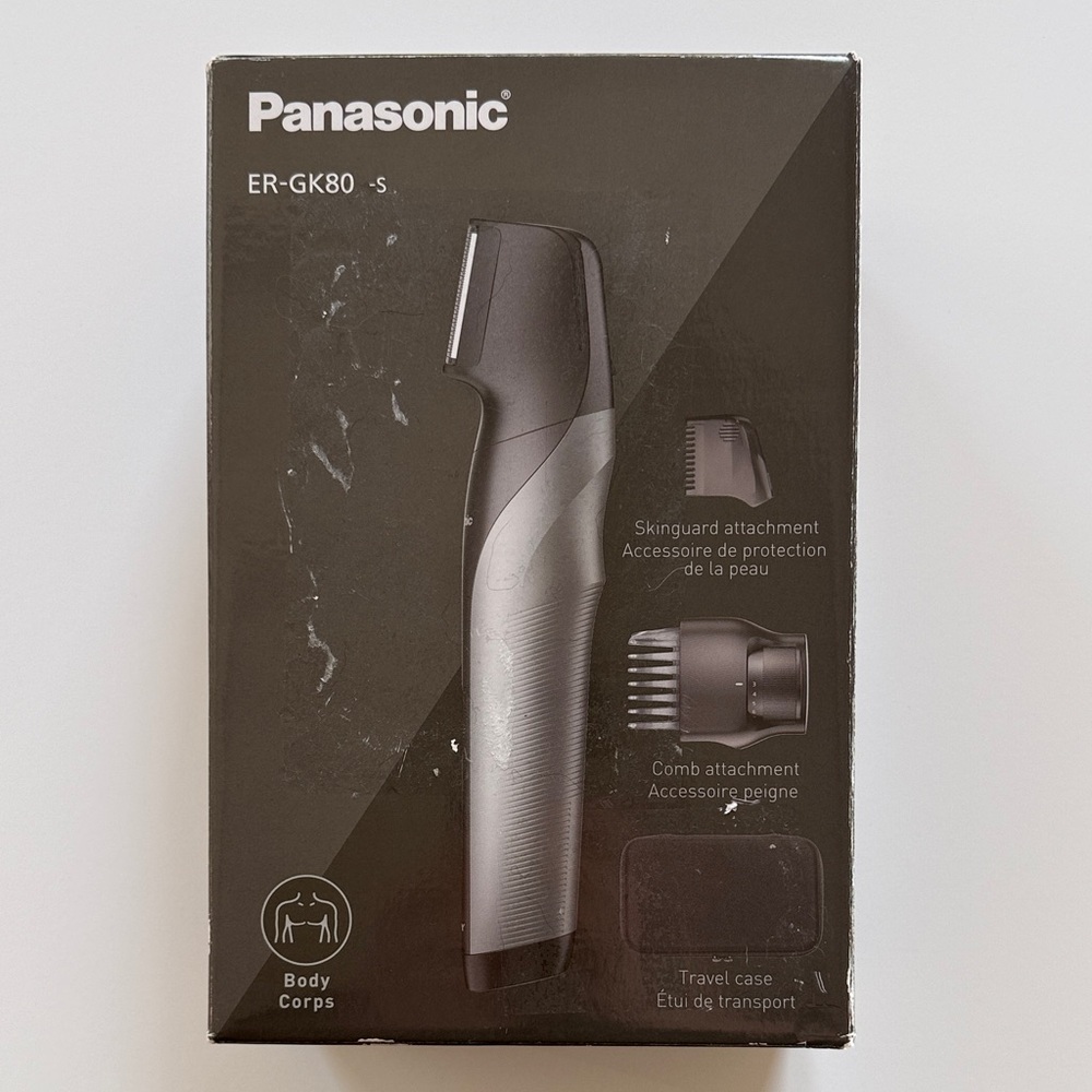 Panasonic ER-GK80 Groomer in Black and Silver